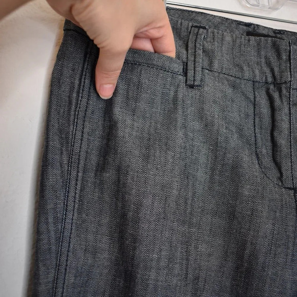 New York & Company Sz 8 Wide Leg Mid Rise Dark Wash Denim Pants 100% Cotton Y2K - Picture 6 of 15